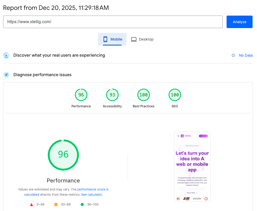 Xtellig website rebuild case study